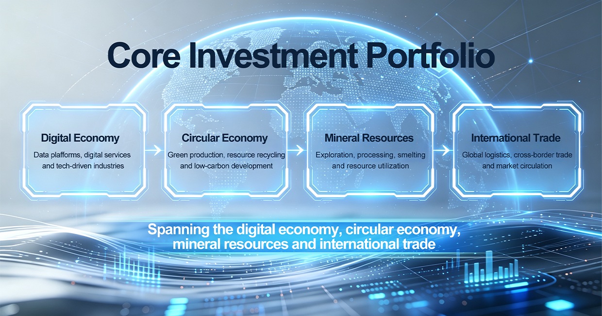 Core Investment Portfolio: Digital Economy, Circular Economy, Mineral Resources, International Trade